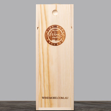 Wine More Cellars Logo Gift Box (Single/Wooden)