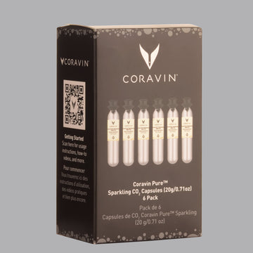 Coravin Pure Sparkling CO2 Capsules 6 Pack